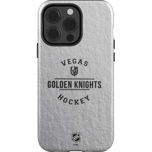 NHL Vegas Golden Knights Black Text iPhone 15 Pro Impact Case